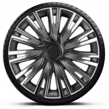 Tapacubos ARGO 14 CHROM COPRA NEGRO