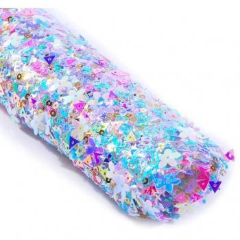 Paillettes Colorées Tapis & Oreiller – Décor Lavable pour Nail Art
