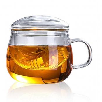Taza de Té y Café 3 en 1 con Filtro y Tapa Resistente al Calor