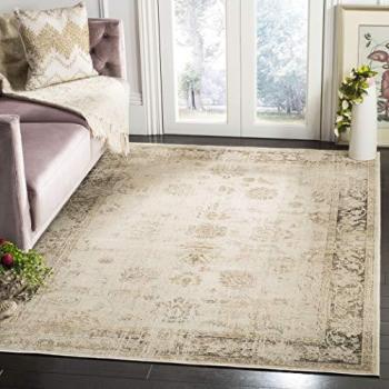 Ivory & Black Vintage Rug by Safavieh – 4′ × 5′7″