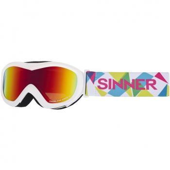SINNER Chameleon Doppelspiegel Skibrille Herren Matte Weiß SIGO‑148‑30B‑58