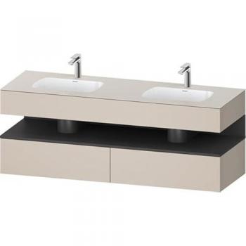 Duravit Qatego Doppeltasch‑Einbaumöbel – 1600 x 550 x 600 mm