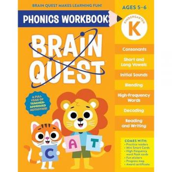 Brain Quest Phonics Workbook: Kindergarten