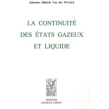 la continuité des états gazeux et liquide