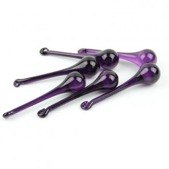 Violette Kristallregentropfen – Glasprisma 16x6mm, moderne Kronleuchter-Teil