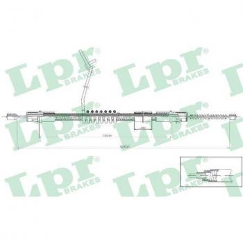 Frein de stationnement Cable LPR C0287B