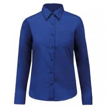 Kariban Hemd für Damen: Jesica Long Sleeves, Blau, M