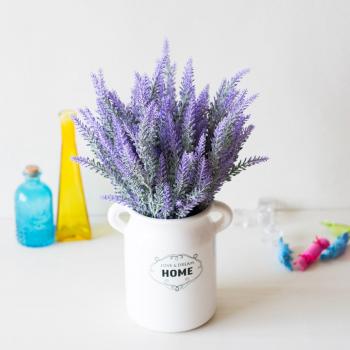 Arreglo Floral de Lavanda Artificial 5 Cabezas