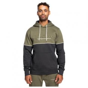 Quiksilver Verde y Gris Sudadera Cómoda