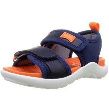 Camper Wous Kids, Sandales Bout Ouvert Garçon, Bleu (410)