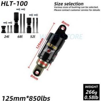 HTL-100 Mountain Bike Rear Shock 125/150/165/185mm
