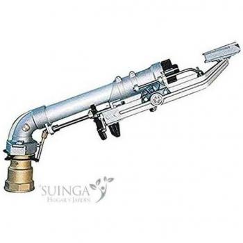 Irrigatore 2,5″ Senior Suinga Metallico, Angolo Regolabile, Portata 22–51 m