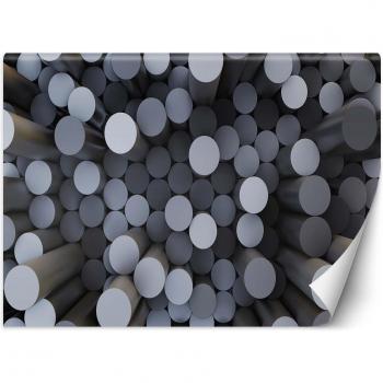 Abstrait Cylindré Gris 3D