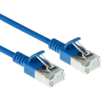 Slimline FTP Cat6a Ethernetkabel 1,5m Blauw