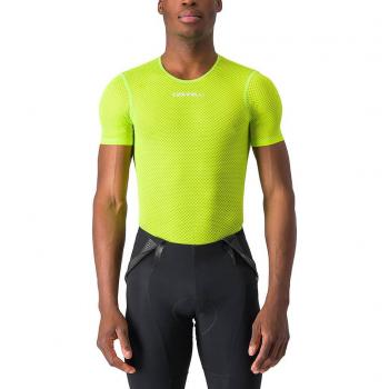 Maillot Castelli Pro Mesh 2.0 – Manche Courte, Couleur Lime Électrique – Taille L