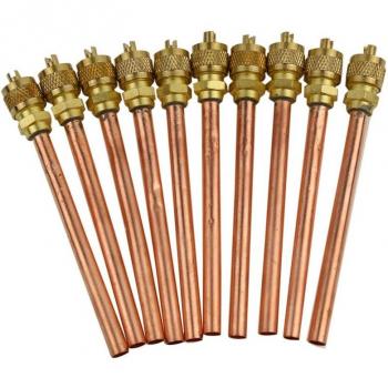 1/4 Inch SAE Refrigeration Valve with 4 Inch Stem