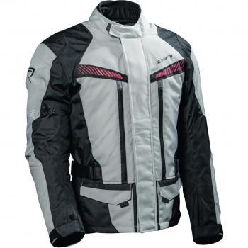 Tessile Impermeabile Giacca Moto DIFI Compass Aerotex Nero Grigio S