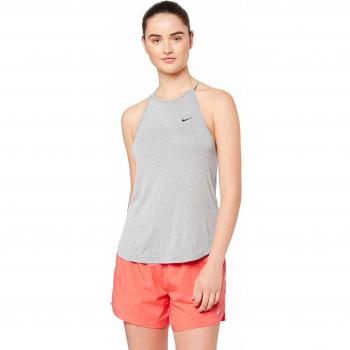 Nike Débardeur Femme NK Dry Tank ELASTIKA Stripe, HTR/Black