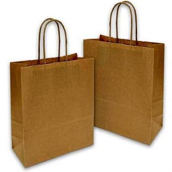 50 Stück Geschenktüten aus Kraftpapier 18x8x22cm