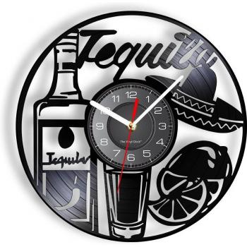 Drinking Bar Vinyl Record Timepiece