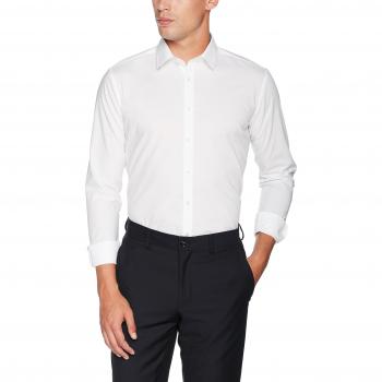 Seidensticker Herren X-Slim Fit Bügelfreies Hemd Langarm Kent-Kragen, Weiß