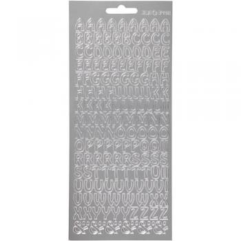 Autocollants décoratifs Argent 100 mm 230 mm 1 feuilles