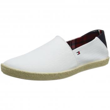 Tommy Hilfiger Easy Summer Slip on Espadrilles Homme Blanc Cassé