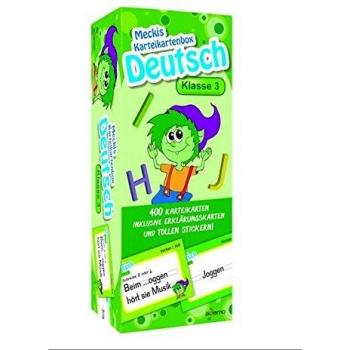 Karteibox Deutsch Klasse 3: mit 400 farbigen Karteikarten und tollen Stickern