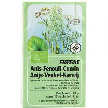 Salus Tisane Bio Anis Fenouil Cumin 15 infusettes