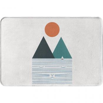 Rainbow Peak Geometric Landscape Anti-Slip Rug