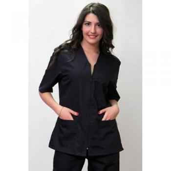 Female Healthcare Zip‑Tunic in Mint Green with Trousers
