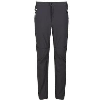 Short de randonnée modulable Regatta Mountain pour homme, gris, taille 48, longueur courte