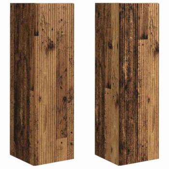 Retro Oak TV Wall Unit – 2‑Pack, 30x31x100 cm, Engineered Wood