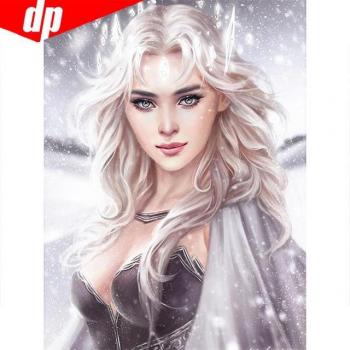Arte Diamantata Donne 20x30 – Ritratto Rotondo
