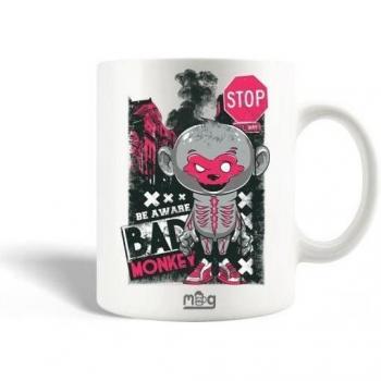 Mug en céramique Hande Stop ! Prudence Mauvais Singe