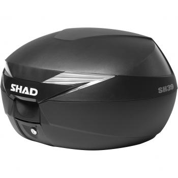 Shad Topcase SH39 schwarzer Kunststoff ohne Lackierung