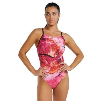 Pink & Orange Gladius Elite Cutout Women's Beachwear