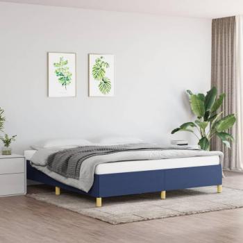 VidaXL Boxspringbett Blau 180×200 cm Stoff