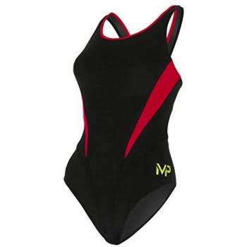 Maillot Phelps MP Back Splice Monocœur Noir/Rouge – 44