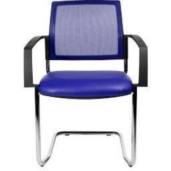 2 Topstar Besucherstühle BtoB 20 BB490A royalblau Stoff