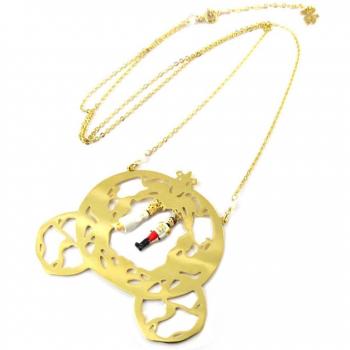 Ketting 'Monde Merveilleux' (Er was eens) Veelkleurig Goud