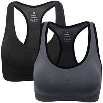 BlackGrey PowerFlex Sports Bra