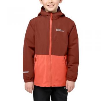 Jack Wolfskin Kinderjacke Snowy Days in intensivem Rostrot, Größe 92