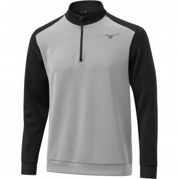 Mizuno Layer RB 1/4 Zip grau/schwarz XL