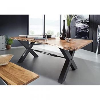 Tavolo da pranzo Iron Label in Acacia 240x100x76 cm