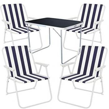Klappstuhl Set für Garten und Camping