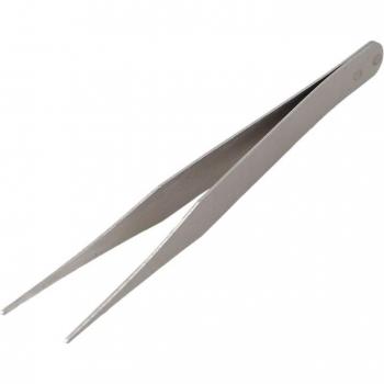 Pointed Silver Tone Tweezers 4.5