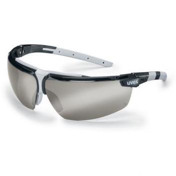 Uvex i-3 Schutzbrille, DIN EN 166 und DIN EN 172, grau-schwarz