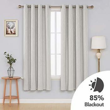 Deconovo Tende Camera da Letto per Bambini 140x175 CM Beige Chiaro