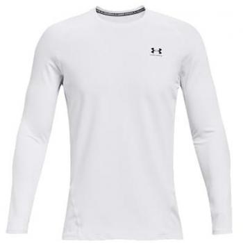 Under Armour ColdGear Fitted Logo Bianco XL